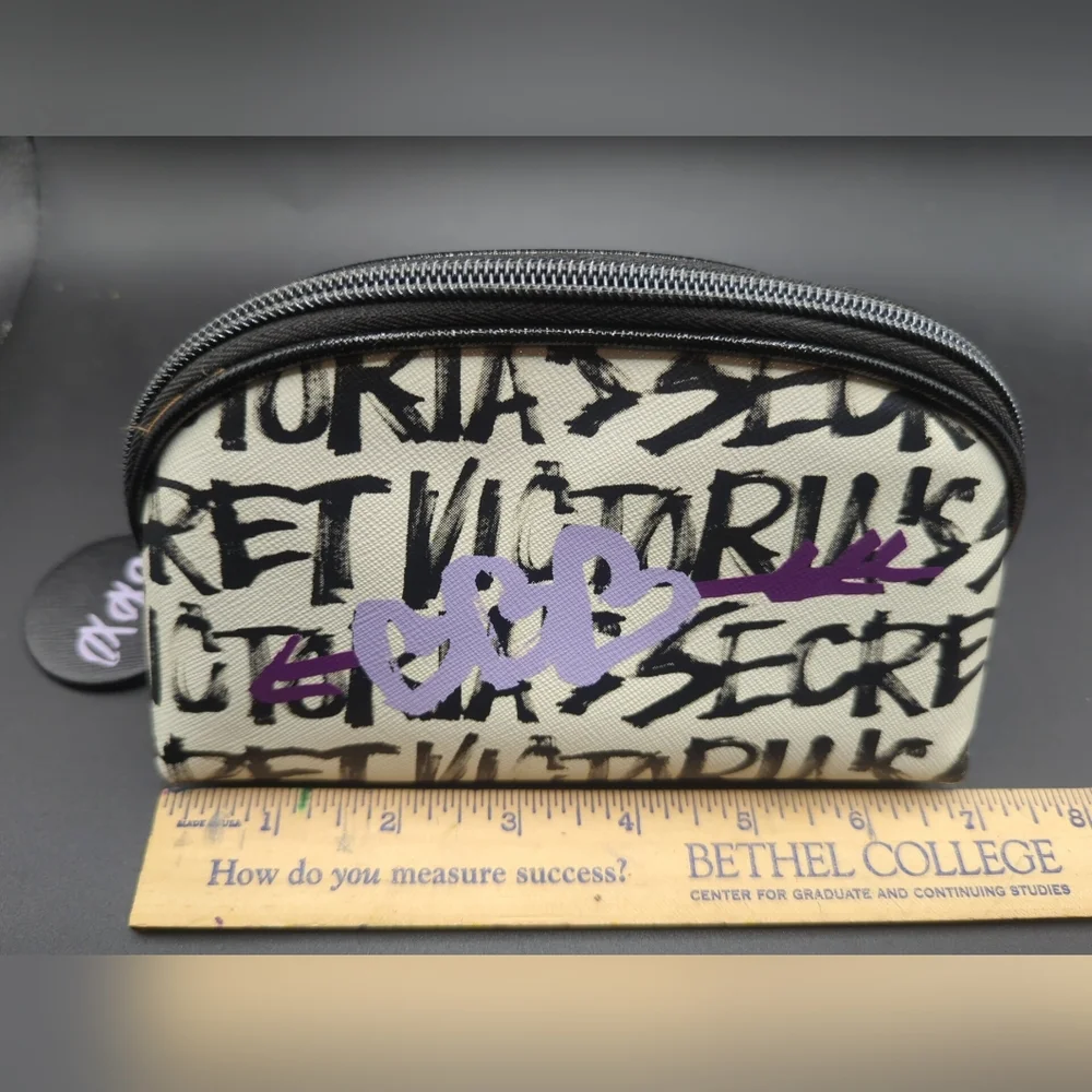 Victoria's Secret Purse / Makeup / Cosmetic - XOXO Black & White